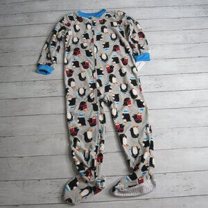 Carter's Fleece Sleeper Boy's Size 5 5T Winter Penguins